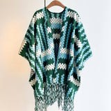 Colorful Tassel Shawl Women Long Cape Wrap_Cwocasl00087