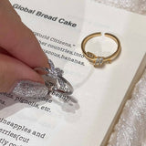 FASHIONABLE AND HIGH END SIMPLE ZIRCON OPEN RING_CWAJE3094