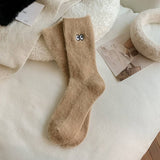 MID TUBE SMALL EYE THICK WARM STACKED SOCKS_CWMS0799