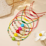 BOHEMIAN COLORFUL HEART STAINLESS STEEL BRACELET_CWMM3879