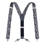 CASUAL JACQUARD 4 CLIP SUSPENDERS_CWMM1114