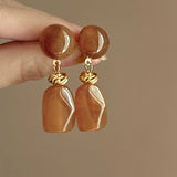 PERSONALIZED IRREGULAR ROUND RETRO EARRINGS_CWAJE2464