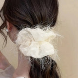 FASHION TASSELS SOLID COLOR SCRUNCHIE_CWAHA0180