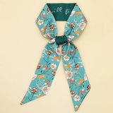 CHIC FLORAL LETTER TWILLY SCARF GIFT WRAP_CWASC0098