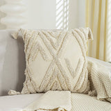 CREAM VINTAGE SOFA PILLOW COVER WAIST CUSHION_CWMM7716
