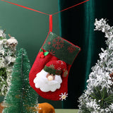 SEQUINED 3D SANTA CLAUS CHRISTMAS STOCKINGS_CWMS1421
