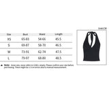 Solid Color Halter Top Street Y2K Slim Spice Vest