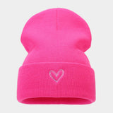 THICKENED HEART EMBROIDERED KNITTED HAT_CWAH1607