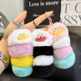 Ugly And Cute Caterpillar Bag Pendant Car Keychain_Cwmm2481