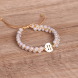 CONSTELLATIONS 4MM STONE BEADS BRAIDED BRACELETS_CWAJE3939