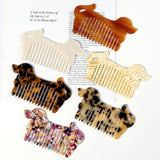 CUTE DOG WIDE TOOTH ACETATE COMB PORTABLE BRUSH_CWMM6404