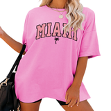 FUNNY LETTER PRINT T SHIRT FOR WOMEN LOOSE FIT_CWTTS1459