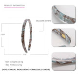 SIMPLE 1CM NARROW ACETATE HAIRBAND HAIRPIN_CWAHA4340