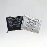 Solid Color Bow Pu Zipper Wallet, Large Capacity_Cwab06247