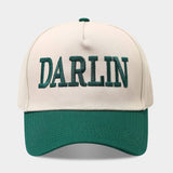 Vintage Darlin Embroidery Trucker Baseball Cap_Cwah04661