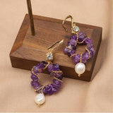 SIMPLE AND VERSATILE HIGH END PURPLE EARRINGS_CWAJE3771
