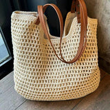 Cwab4838_Large Capacity Beach Leisure Shoulder Tote Bag