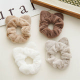 Fuzzy Cat Ears Hair Scrunchies For Winter_Cwaha0375