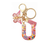 CRYSTAL LETTER SEQUIN RESIN KEYCHAIN_CWAJE0663