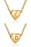Heart Alphabet Initials Pendant Necklace_Cwaje220