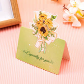 THREE DIMENSIONAL BOUQUET FLOWER GREETING CARD_CWMM1029