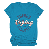 Womens No Crying In Baseball Graphic Teep_Cwttsl0481