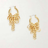 MINIMALIST MULTI HOOP CHAIN EARRINGS STAINLESS_CWAJE4979