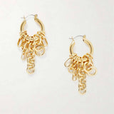 MINIMALIST MULTI HOOP CHAIN EARRINGS STAINLESS_CWAJE4979