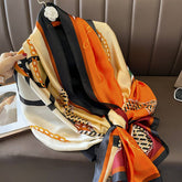 FRENCH STYLE LONG SATIN SCARF FOR FALL LAYERING_CWASC0533