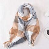Plaid Winter Scarf Cute Unisex Wrap_Cwasc0400