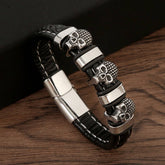 Trendy Retro Skull Braided Bracelet