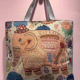 RETRO EMBROIDERED KNITTED BAG SHOULDER TOTE BAG_CWAB1669