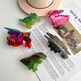 NEW COLORFUL GRADIENT DINOSAUR HAIR CLAW CLIP_CWAHA5824