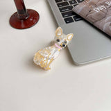 Cartoon Dog Acetate Hair Claw Clip For Girls_Cwaha5780