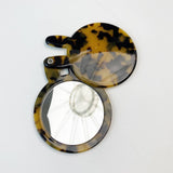 CUTE BUNNY COMPACT MIRROR ACETATE FLORAL_CWMM6374