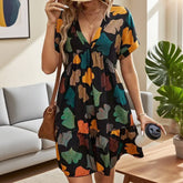 Stylish And Elegant Printed Cotton Silk Dress