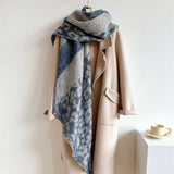 LEOPARD PRINT FUZZY SCARF THICK WARM FOR WOMEN_CWASC0988