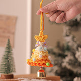 Plush Christmas Ornament Knitted Tree Hanging_Cuab00751