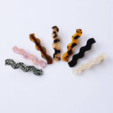 Wavy Acetate Hair Clip Simple Chic Side Bang Pin