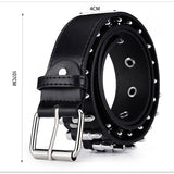 BULLET HEAD OBI PUNK STYLE LADIES PERSONALITY BELT_CWMM0763