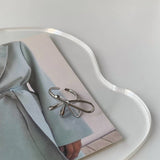 ADJUSTABLE IRREGULAR BOW OPEN RING FOR WOMEN_CWAJE3108