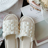 NEW INDOOR BREATHABLE LINEN SOFT SOLED SLIPPERS_CWMM2966