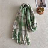DESIGNER SOFT PLAID FAUX CASHMERE SCARF FOR WINTER_CWASC2326