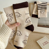NEW AUTUMN MAILLARD CARTOON CUTE PUPPY SOCKS_CWMS1368