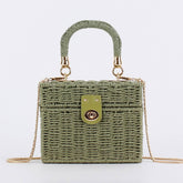 DUAL PURPOSE LEISURE PAPER ROPE WOVEN BAG_CWAB4713