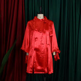 FASHIONABLE DRESS WITH PUFF SLEEVES AND WAIST_CWDSD6141