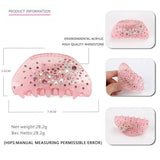 Rhinestone Hair Claw Clip For Ponytail Styling