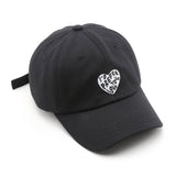 Vintage Heart Embroidered Cotton Baseball Cap Cwah2855