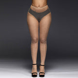 Women Sparkle Rhinestone Fishnets Stockings_Cwms0230