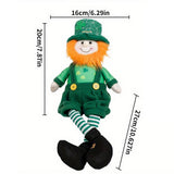 ST PATRICKS DAY LONG LEGGED RUDOLPH DOLL ORNAMENT_CWMM3440